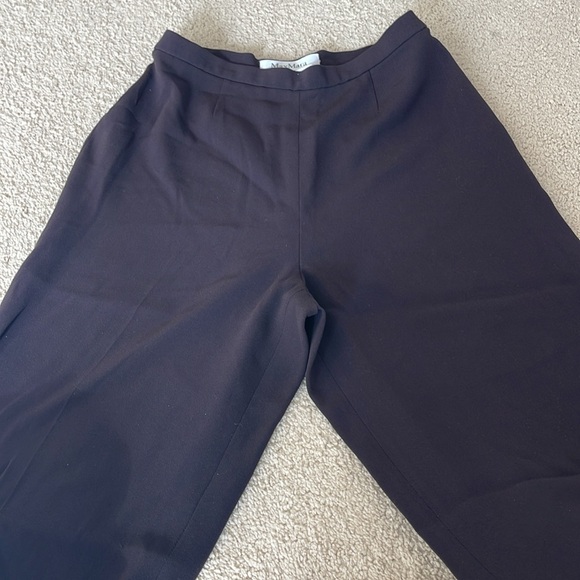 MaxMara Brown Wide Leg Trouser Size 2 - Picture 8 of 9